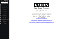 Desktop Screenshot of gainesrealestate.com